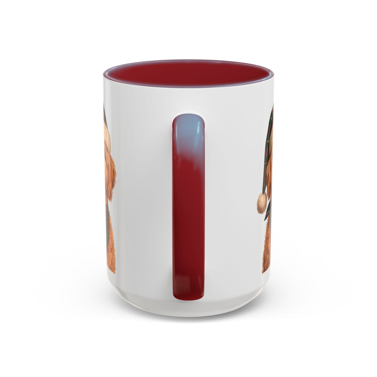 Goldendoodle Holiday Mug | Maroon | 15oz