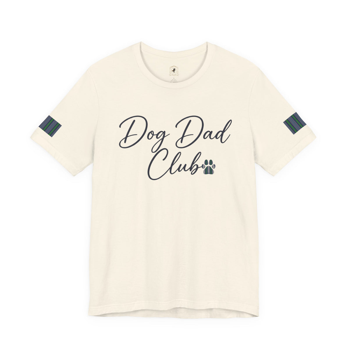 The Dog Dad Club Tee | Navy & Natural
