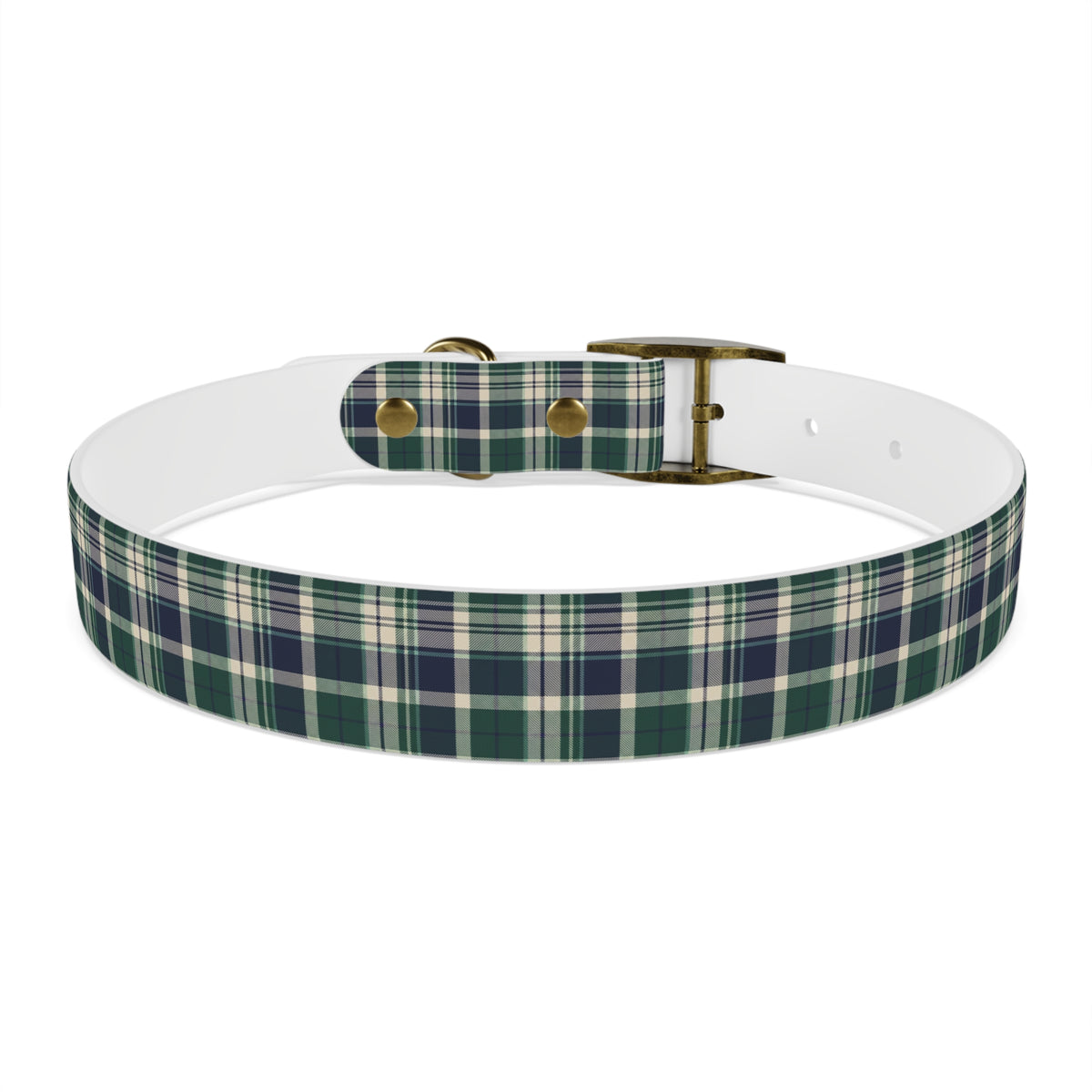 Plaid Dog Collar - Navy | Country Estate Collection