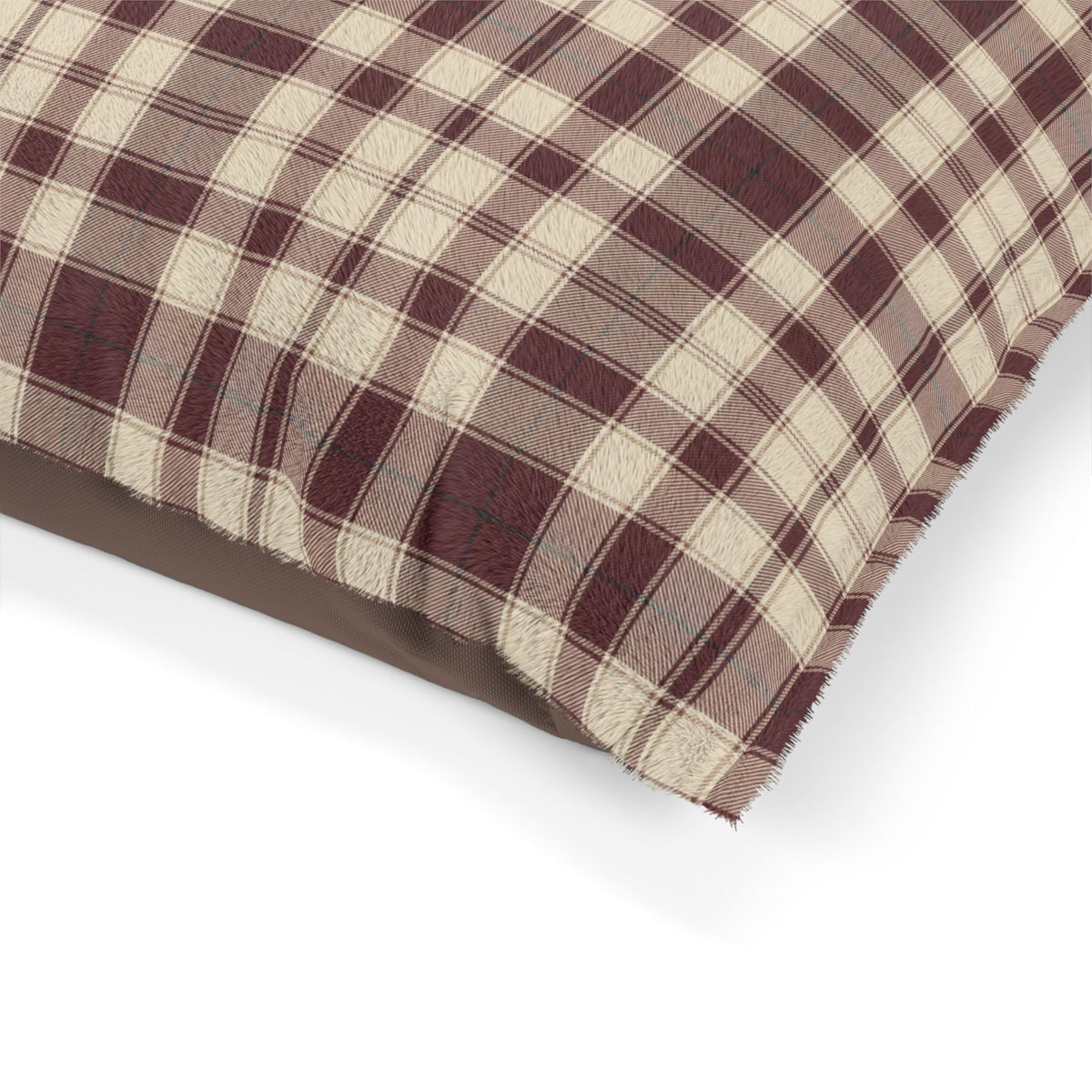 Plaid Dog Bed | Maroon | Country Estate Collection