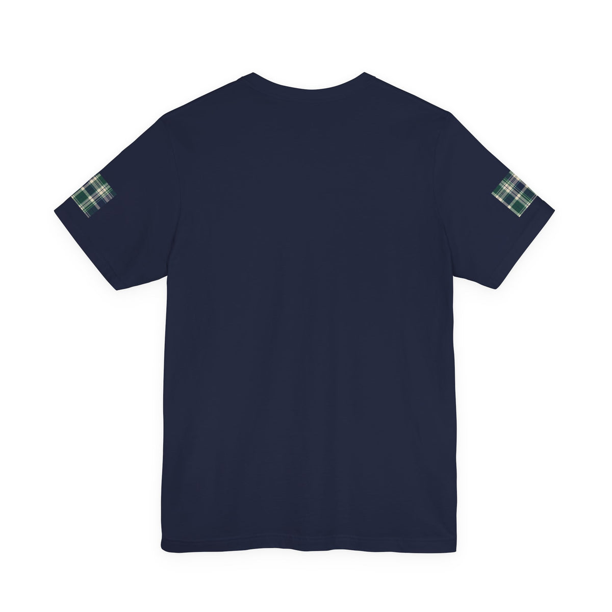 Country Estate Plaid Paw Print Tee | Navy and Natural