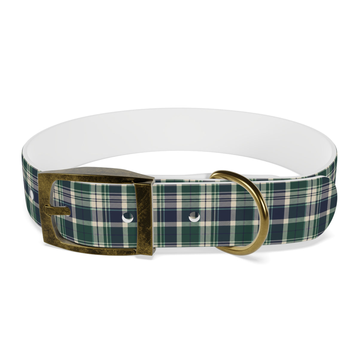 Plaid Dog Collar - Navy | Country Estate Collection