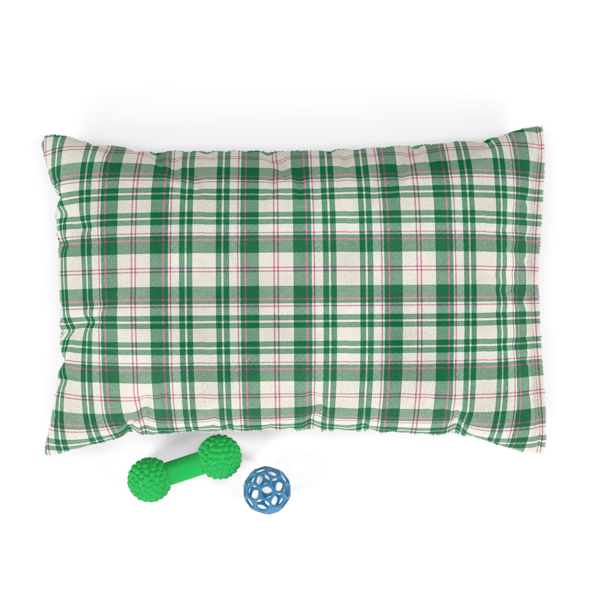 The Dog Mom Club Tartan Dog Bed