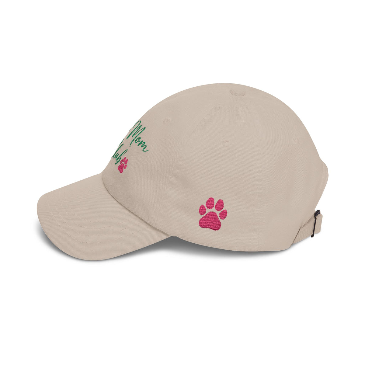 The Dog Mom Club Embroidered Cap Stone | Green Logo