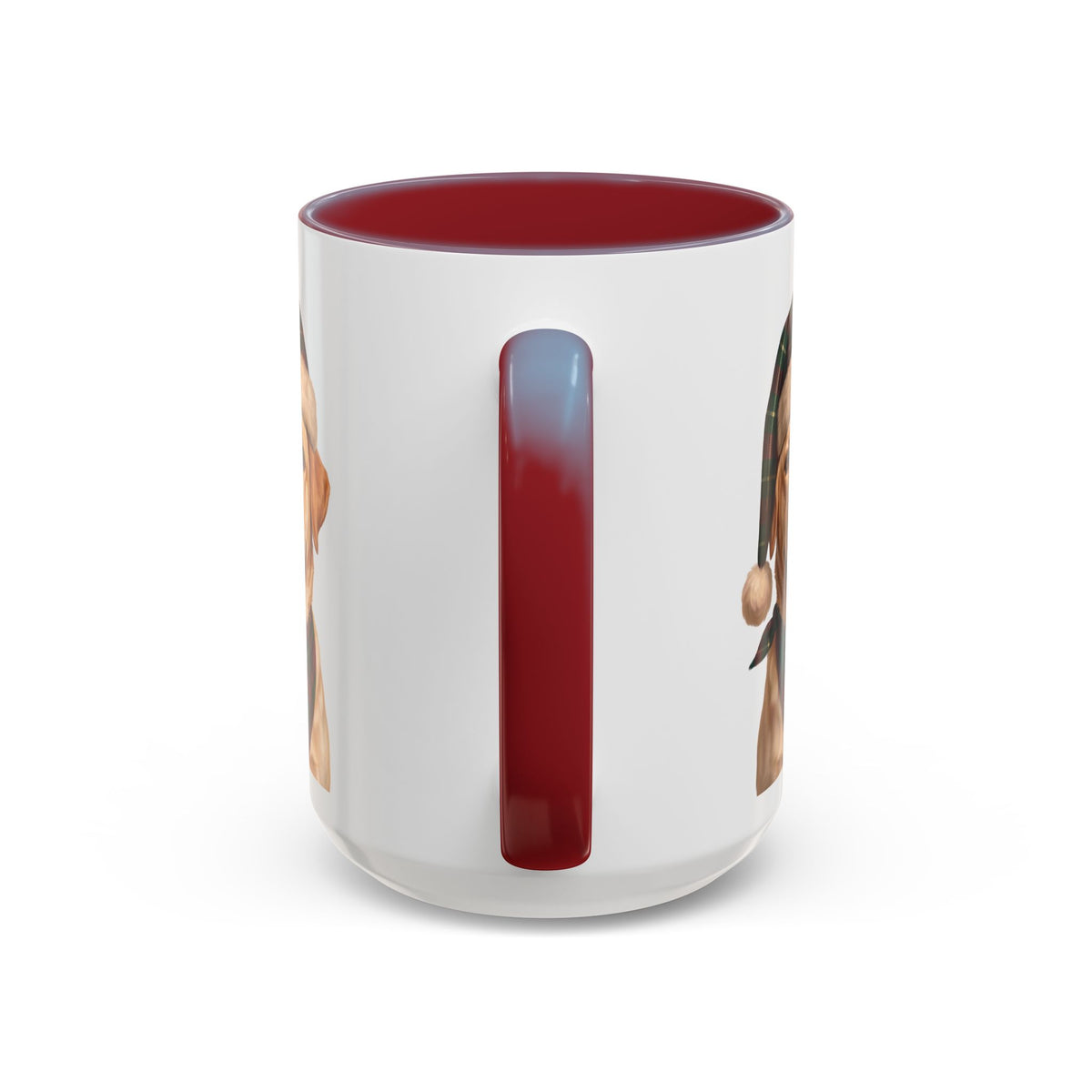 Yellow Lab Holiday Mug | Maroon | 15oz