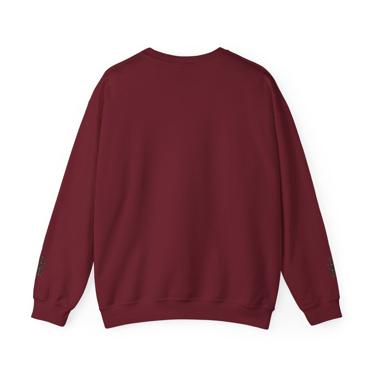Cavalier King Charles Spaniel Holiday Portrait Sweatshirt | Forest Green | Garnet
