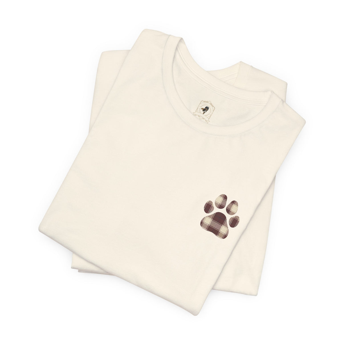 Country Estate Collection Plaid Paw Print Tee
