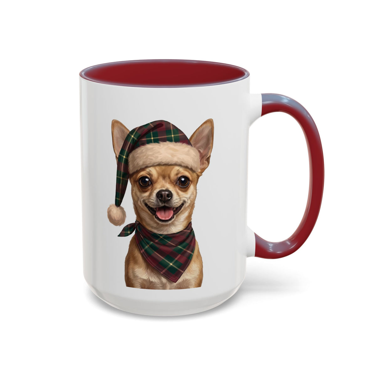 Chihuahua Holiday Mug | Maroon | 15oz