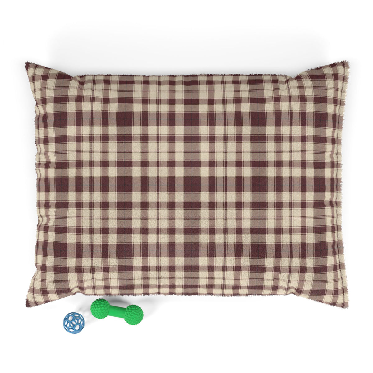 Plaid Dog Bed | Maroon | Country Estate Collection