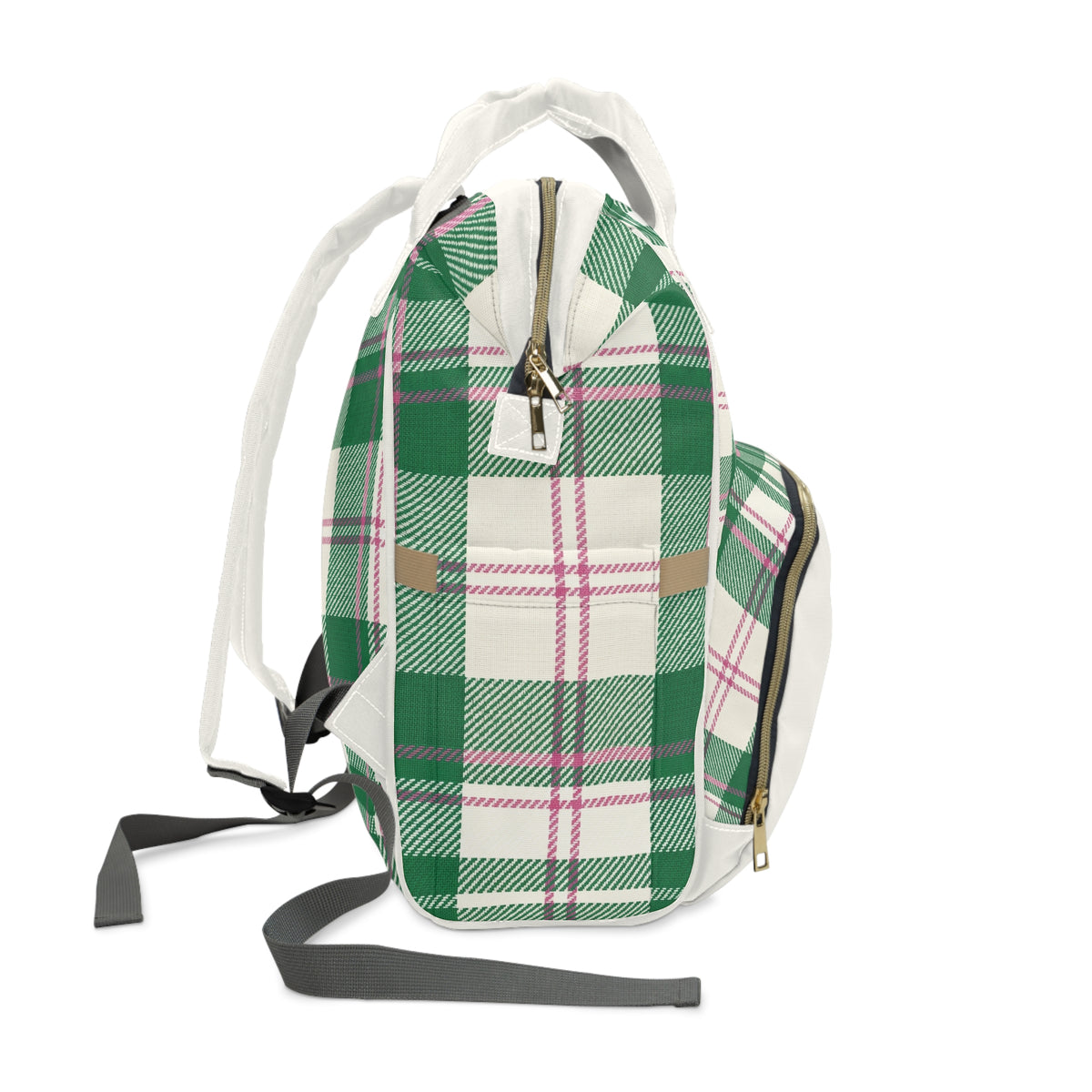 The Dog Mom Club Tartan Backpack
