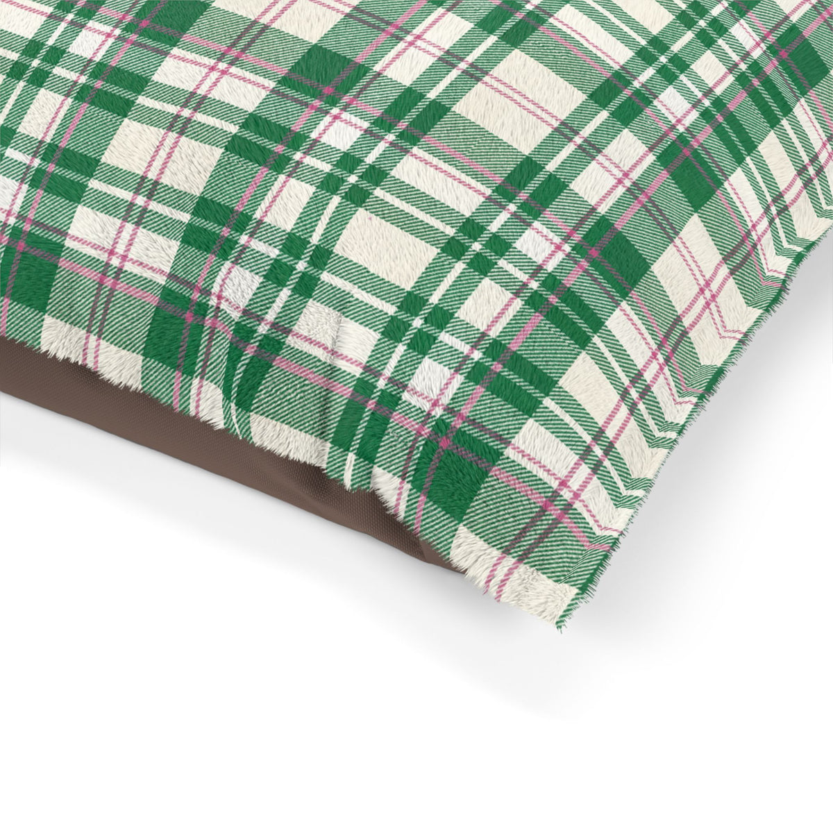 The Dog Mom Club Tartan Dog Bed