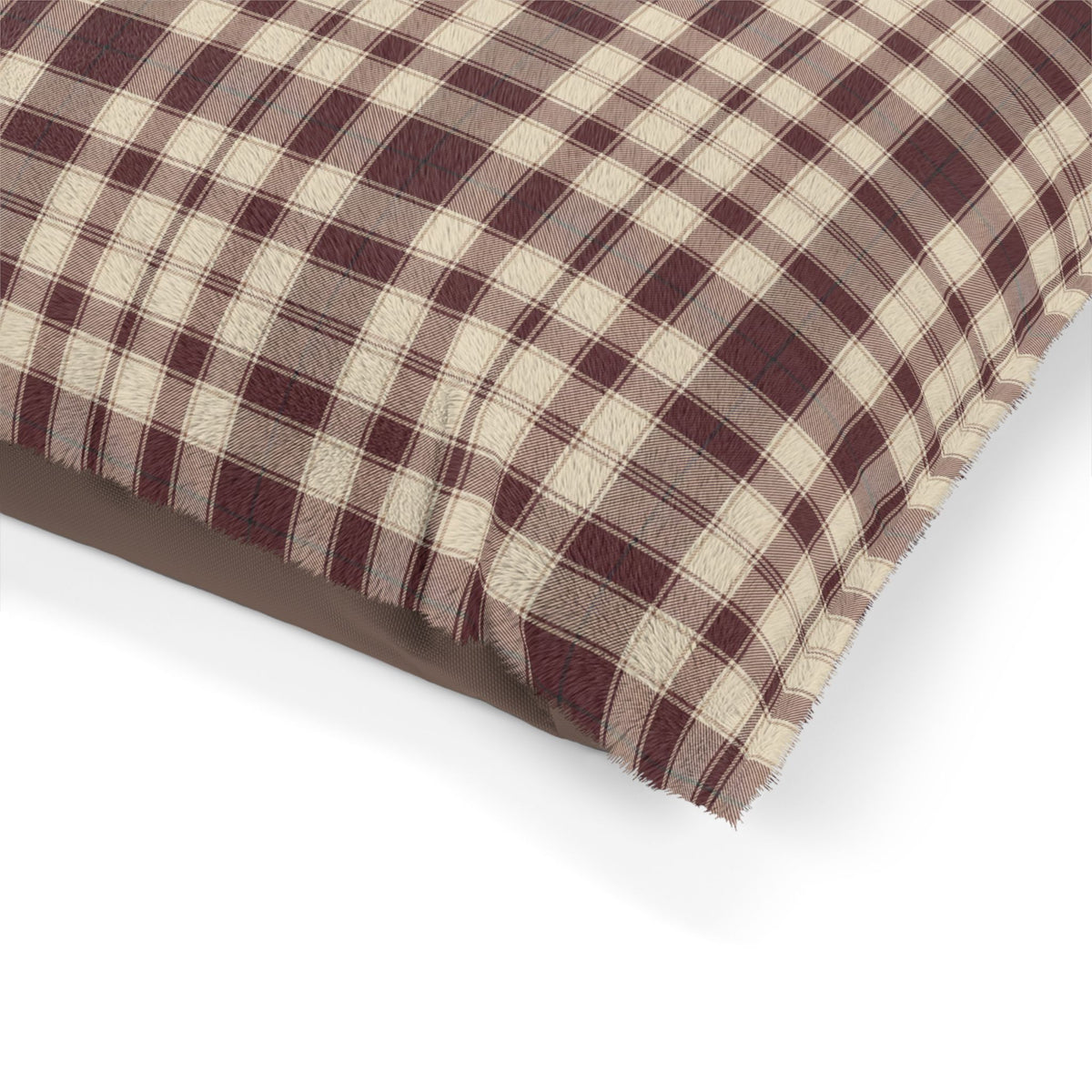 Plaid Dog Bed | Maroon | Country Estate Collection