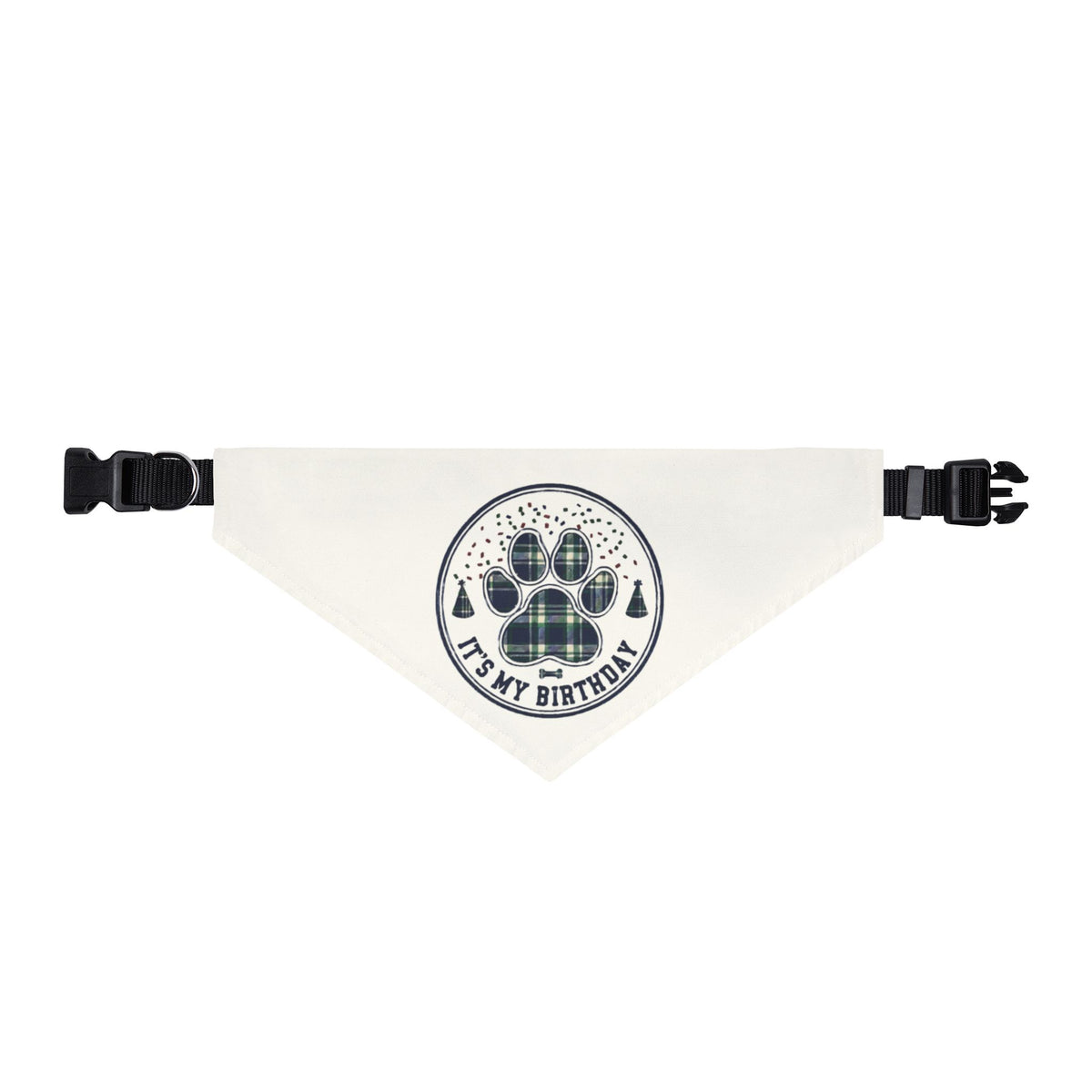 It's My Birthday Clip On Bandana | Navy