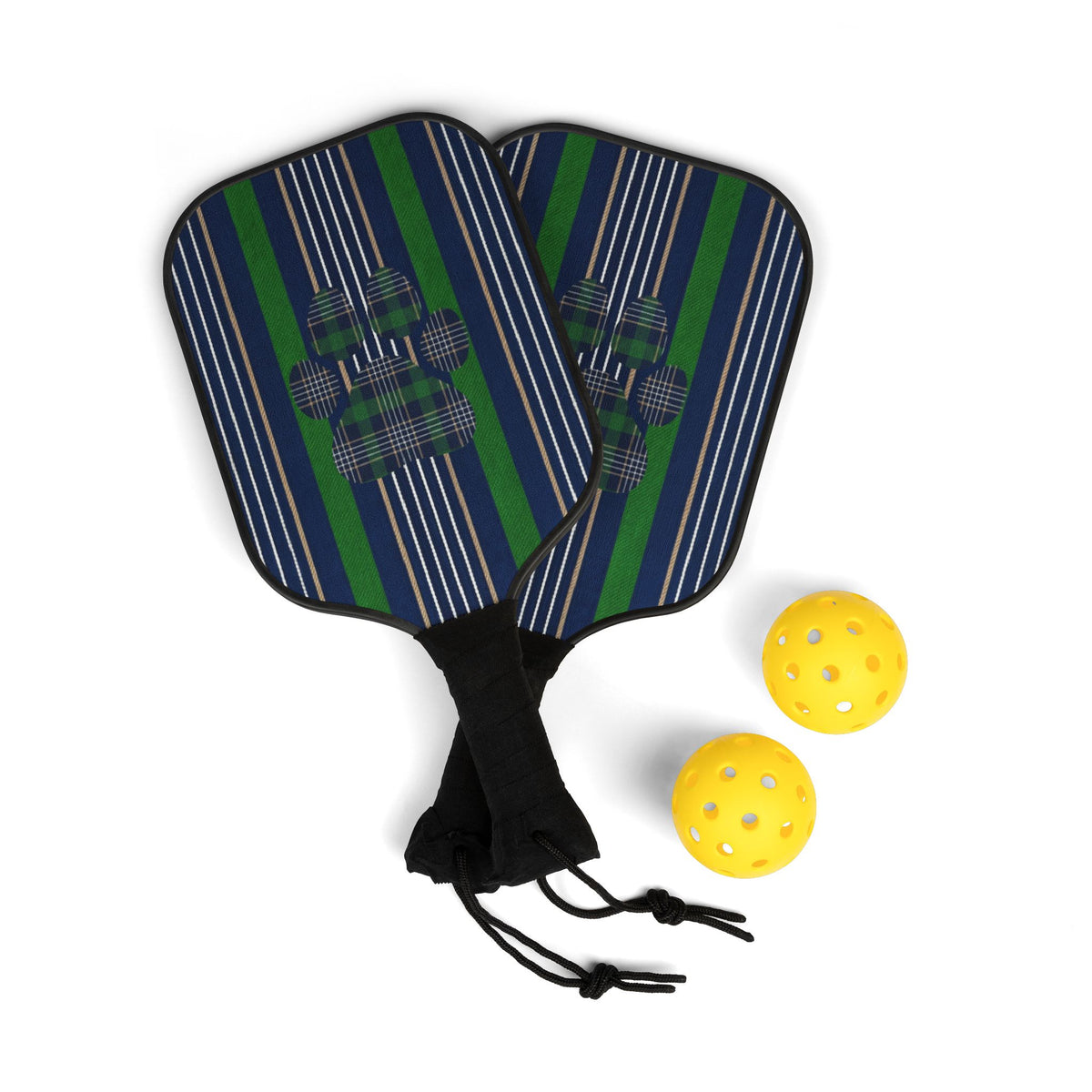 The Net Worth Pinstripe Pickleball Set