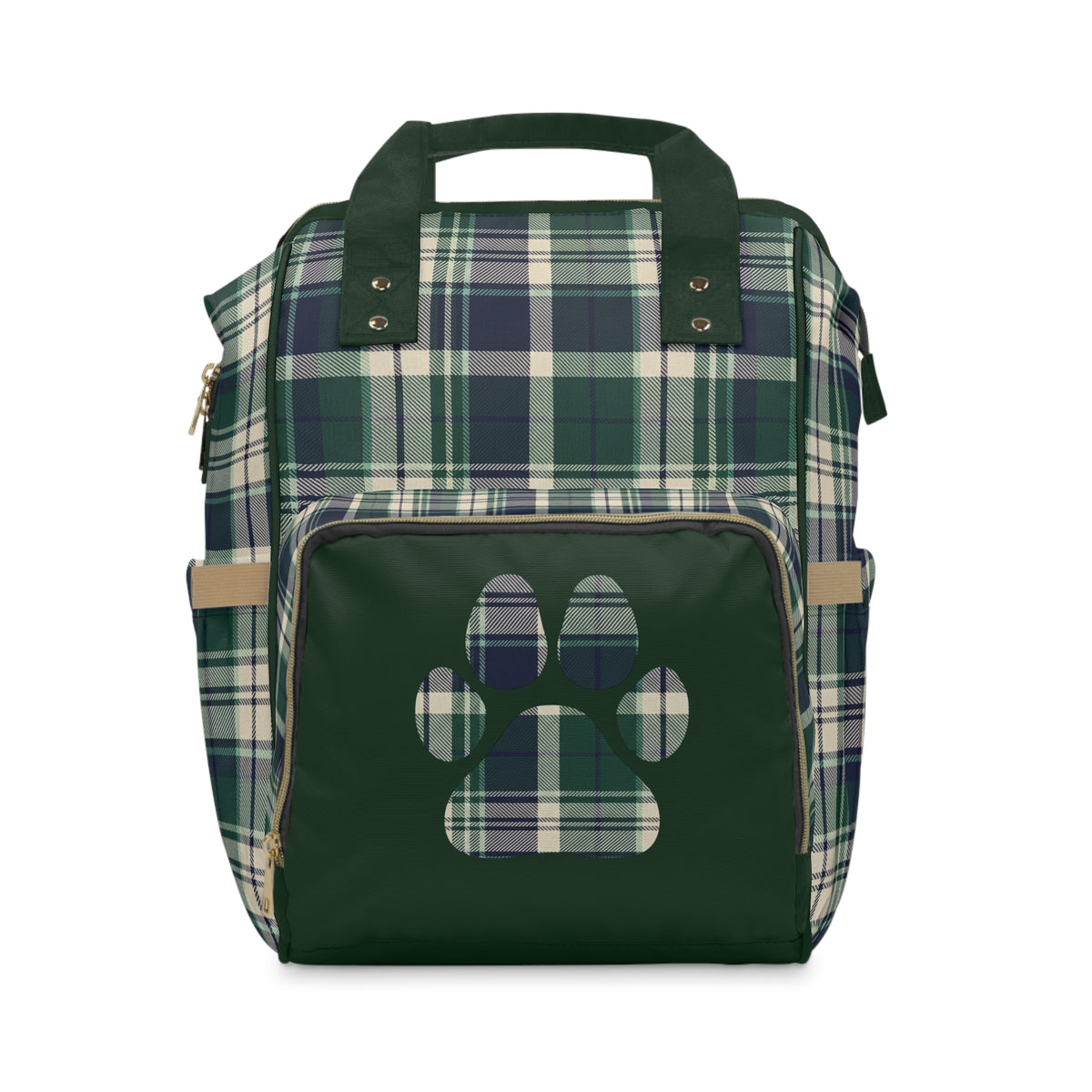 Plaid Dog Backpack | Forest & Navy | Country Estate Collection