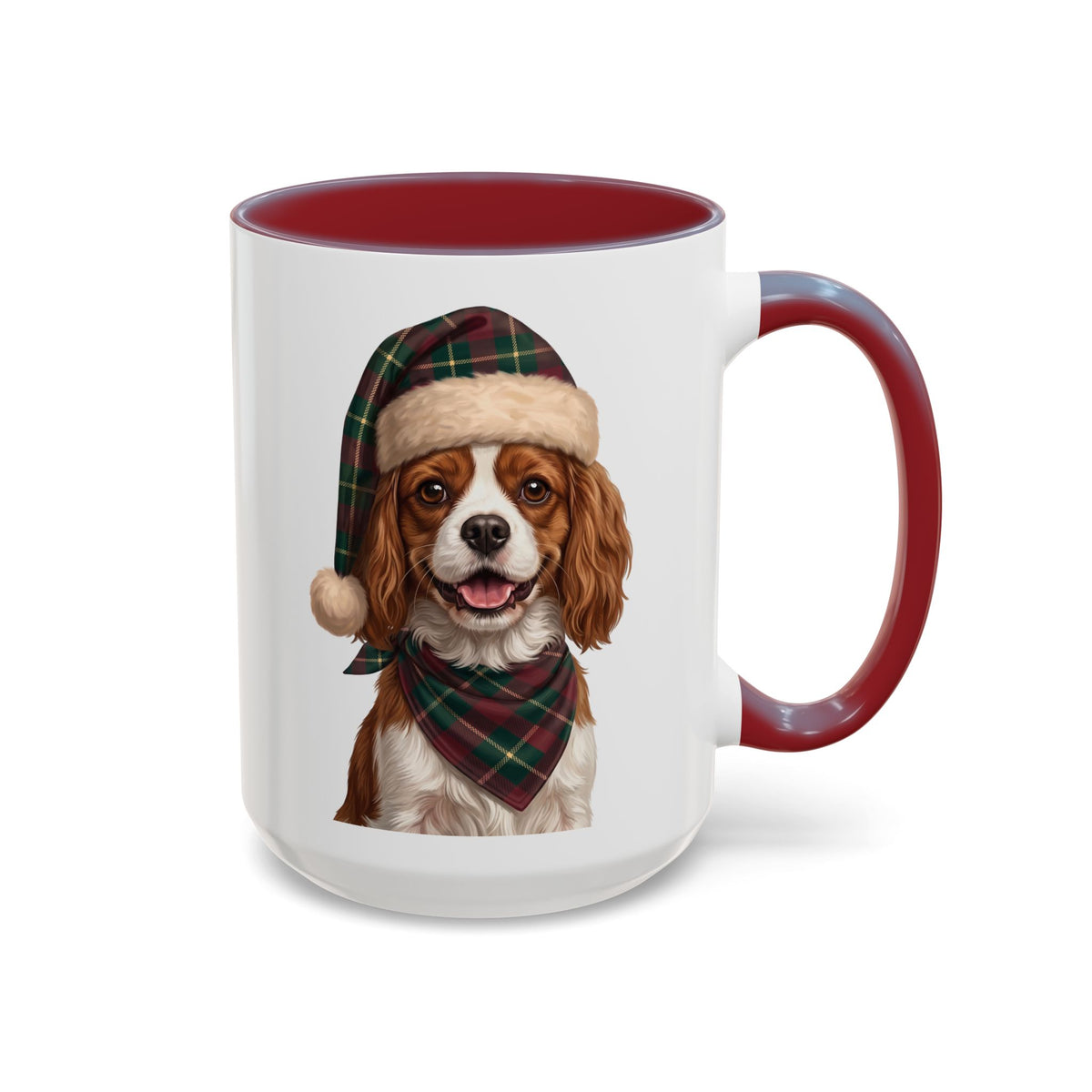 Cavalier King Charles Holiday Mug | Maroon | 15oz