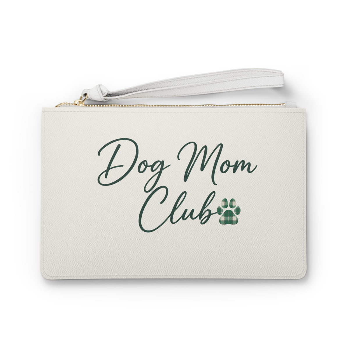 The Dog Mom Club Tartan Clutch