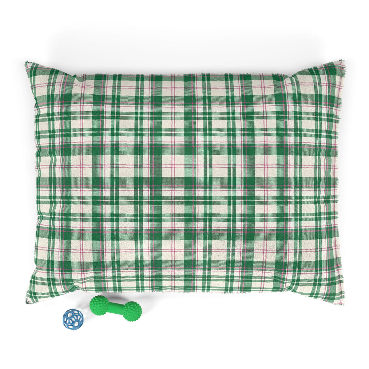 The Dog Mom Club Tartan Dog Bed