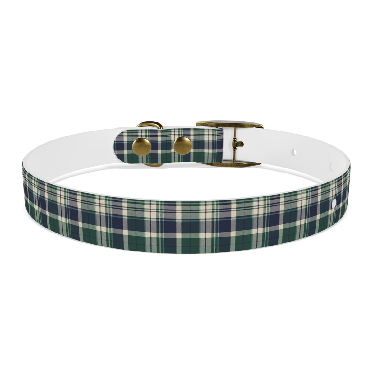 Plaid Dog Collar - Navy | Country Estate Collection