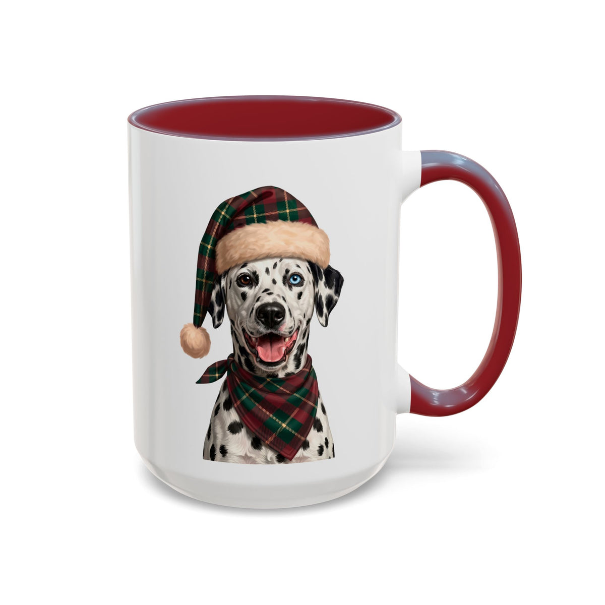 Dalmatian Holiday Mug | Maroon | 15oz