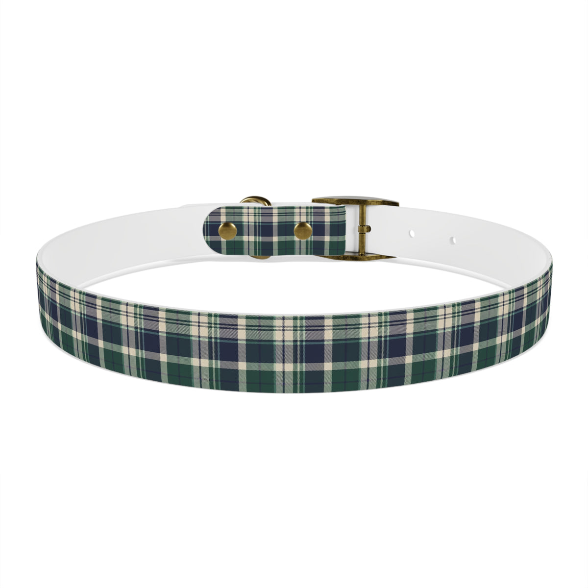 Plaid Dog Collar - Navy | Country Estate Collection