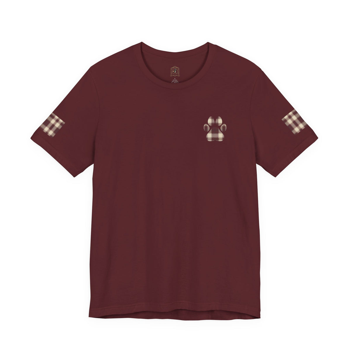 Country Estate Collection Plaid Paw Print Tee