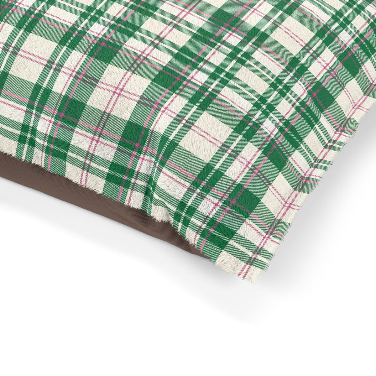The Dog Mom Club Tartan Dog Bed
