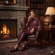 Plaid Rocks Glass | Maroon | Country Estate Collection
