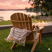 The Dog Mom Club Colonial Stripe Beach Blanket