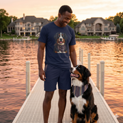 The 1776 Club Bernese Mountain Dog Portrait Tee