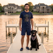 The 1776 Club Black Labrador Portrait Tee