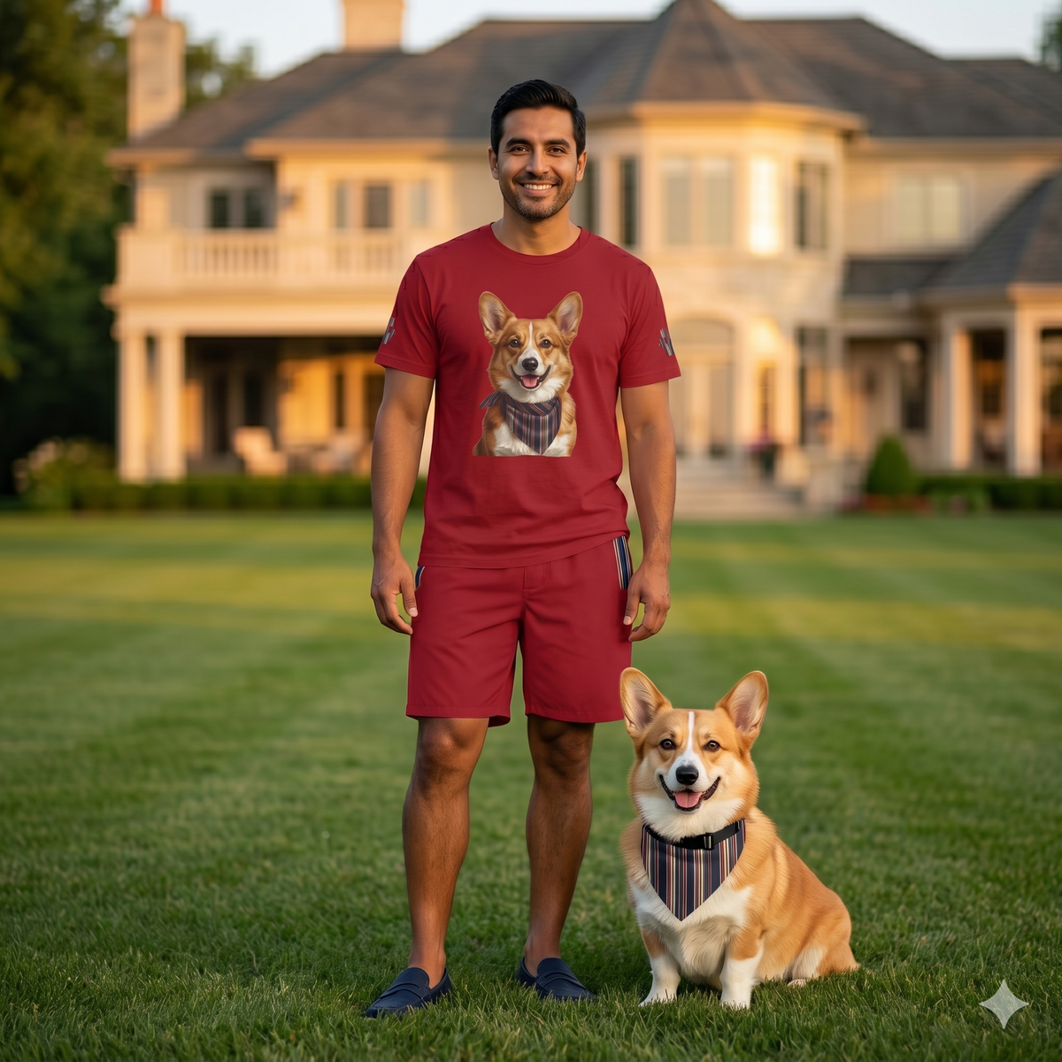 The 1776 Club Corgi Portrait Tee