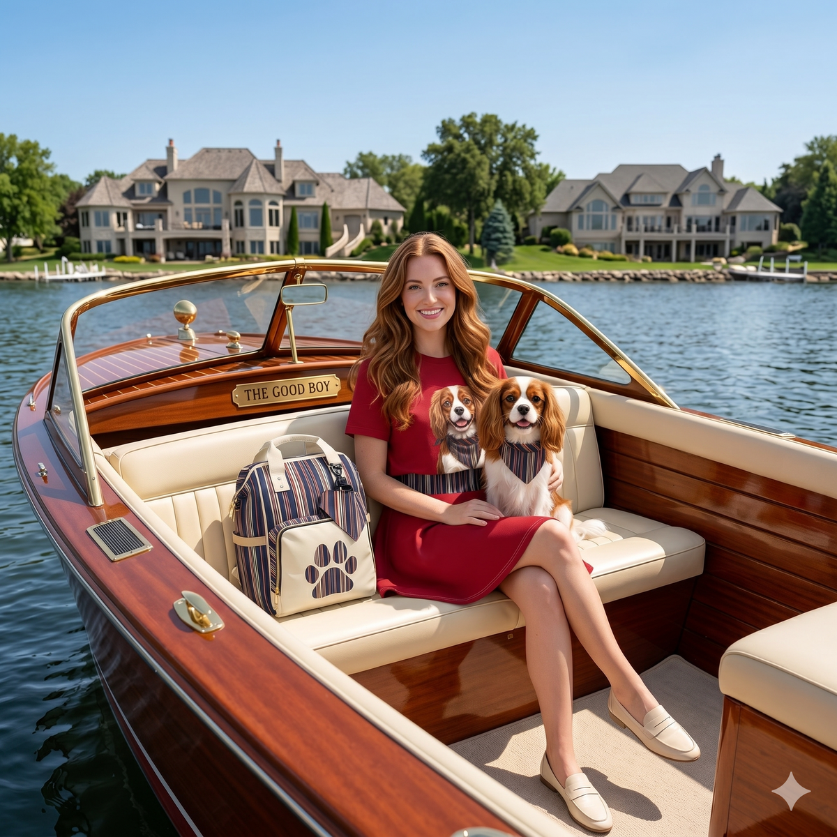 The 1776 Club Cavalier King Charles Spaniel Portrait Tee