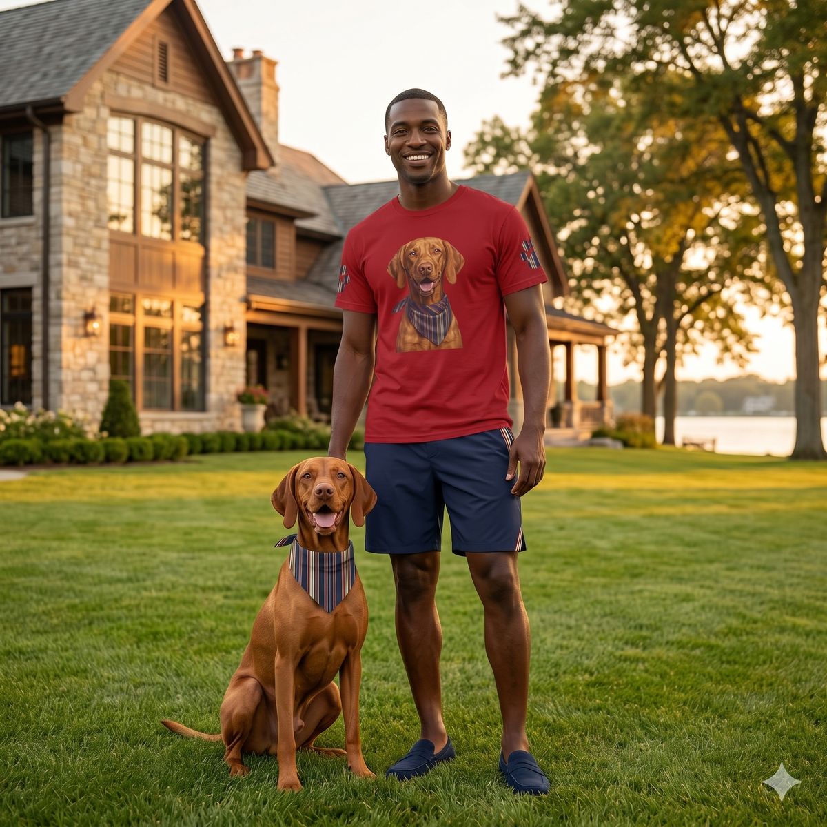 The 1776 Club Vizsla Portrait Tee