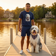 The 1776 Club Old English Sheepdog Portrait Tee