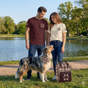 Country Estate Collection Plaid Paw Print Tee
