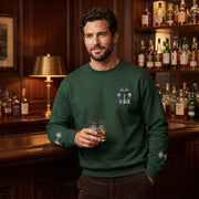 Plaid Paw Print Sweatshirt | Forest | Country Estate Collection