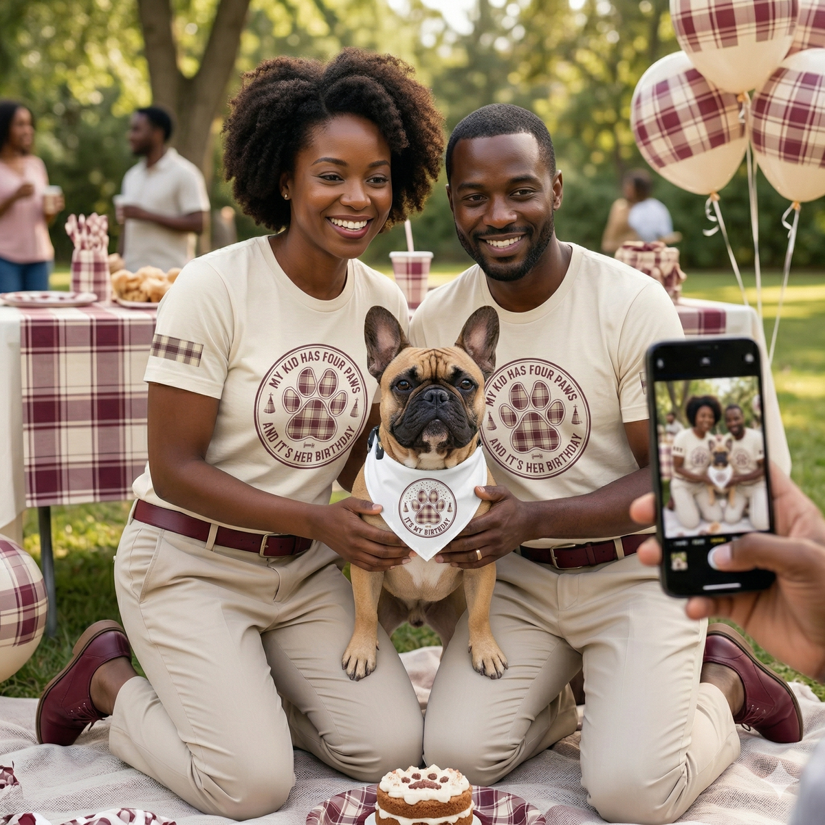 My Kid Has Four Paws and It’s Her Birthday Tee | Natural