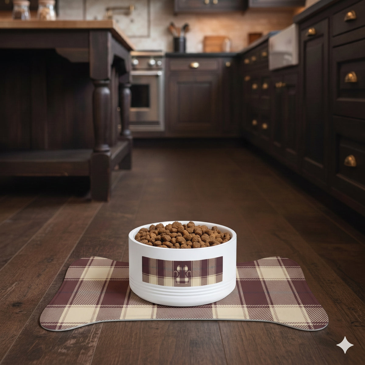 The Country Estate Collection Polar Camel 18oz Dog Bowl | Maroon
