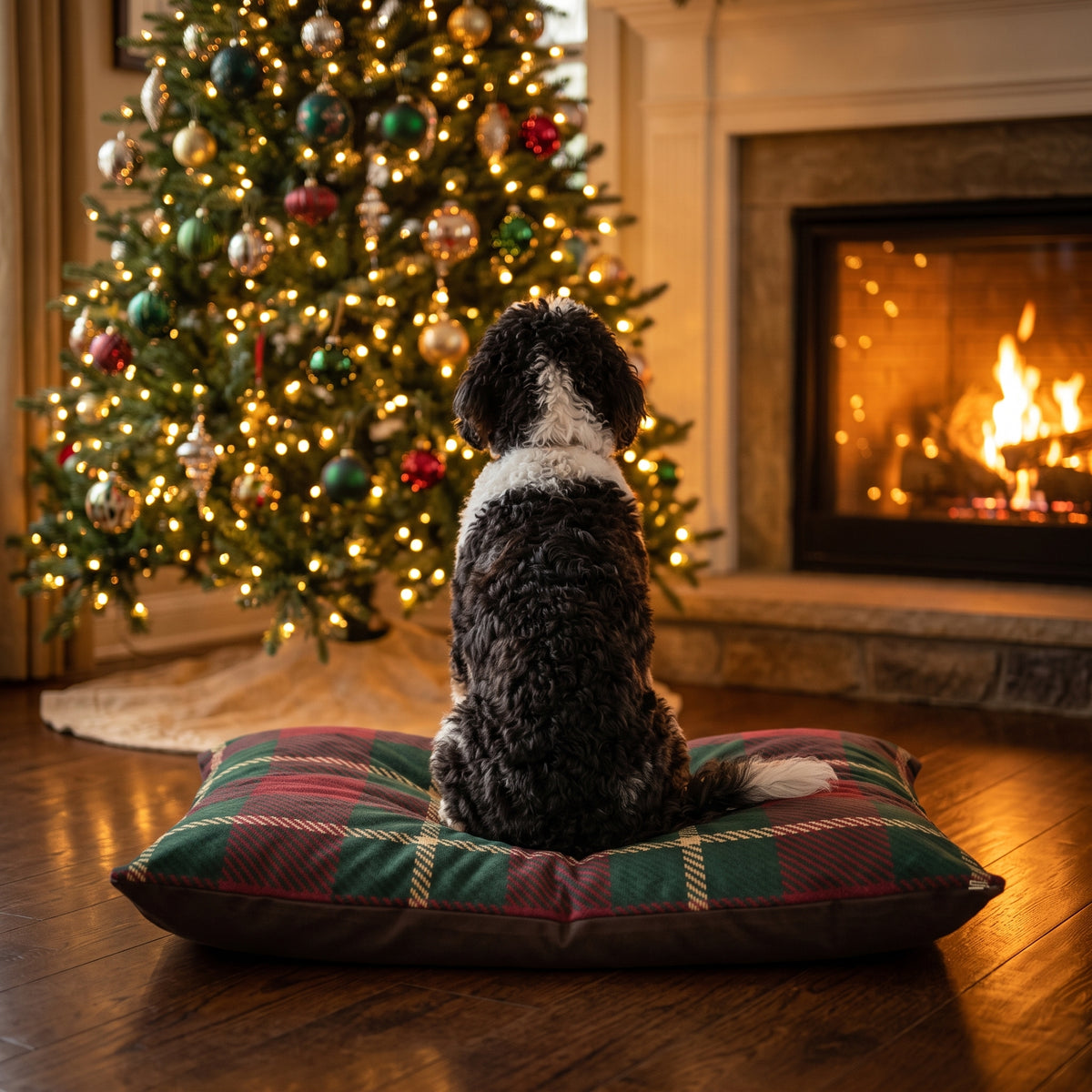 Seasonal Club Tartan Dog Bed | 28" x 18" | 40" x 30" | 50" x 40"