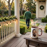 Yellow Lab Holiday Mug | Maroon | 15oz