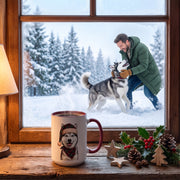 Husky Holiday Mug | Maroon | 15oz