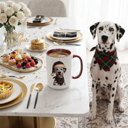 Dalmatian Holiday Mug | Maroon | 15oz