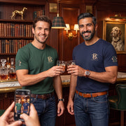 The Barketing Club Crest Tee | Forest | Navy