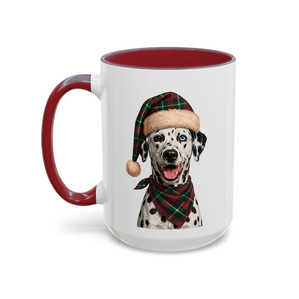 Dalmatian Holiday Mug | Maroon | 15oz