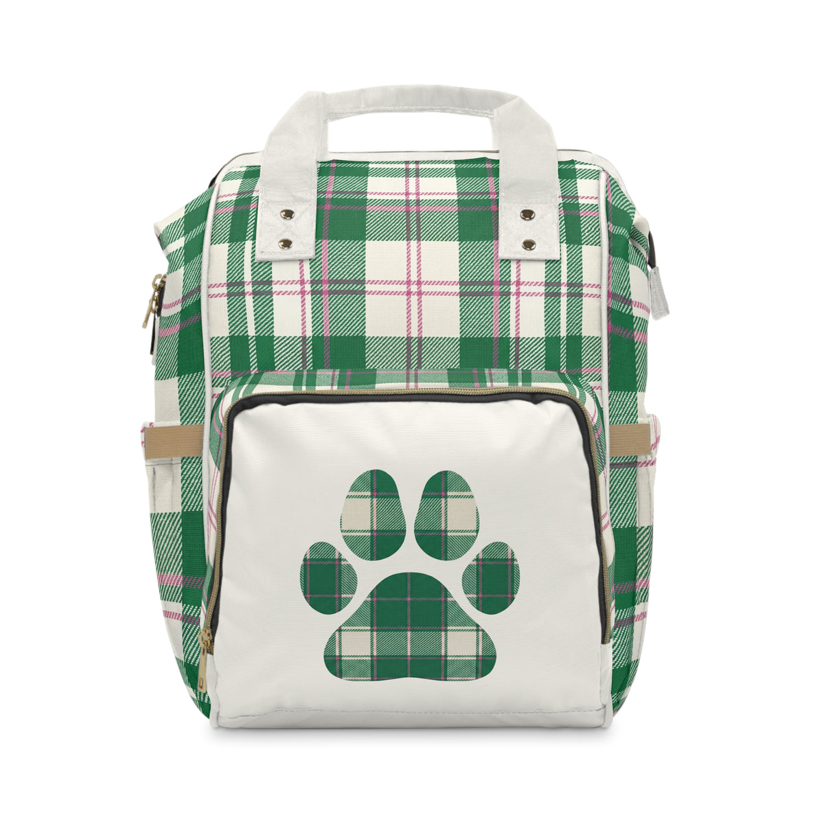 The Dog Mom Club Tartan Backpack