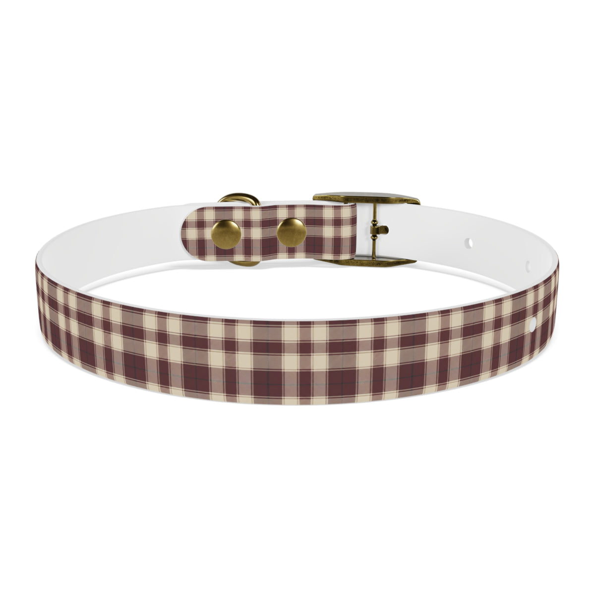 Plaid Dog Collar - Maroon | Country Estate Collection
