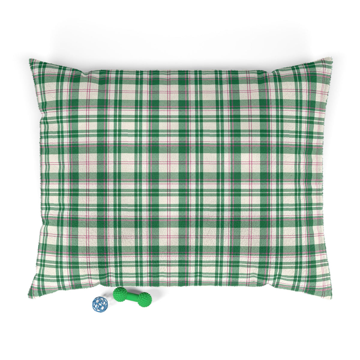 The Dog Mom Club Tartan Dog Bed