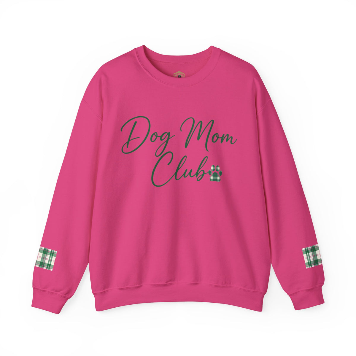 The Dog Mom Club Crewneck Sweatshirt | Kelly Green | Pink