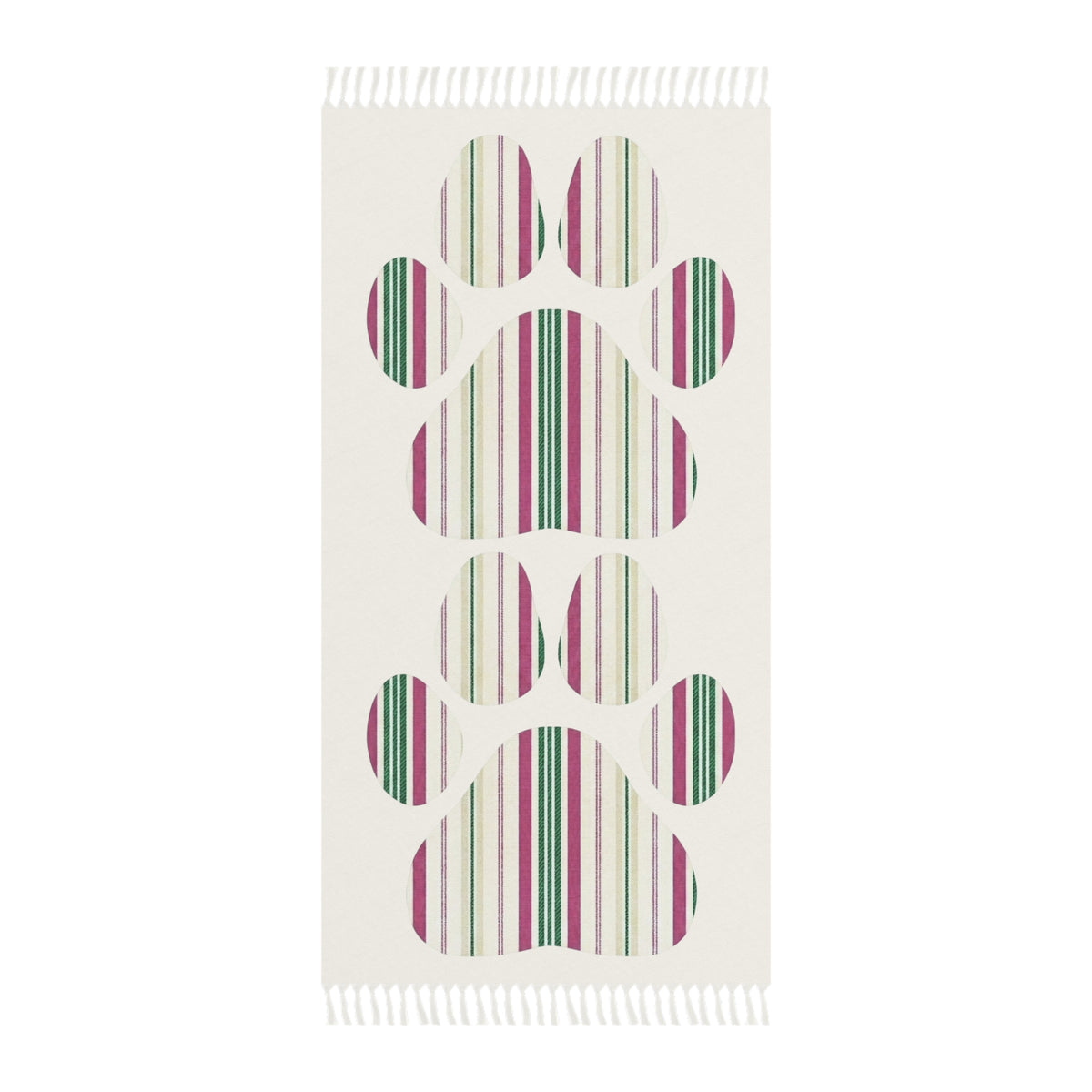 The Dog Mom Club Paw Print Beach Blanket